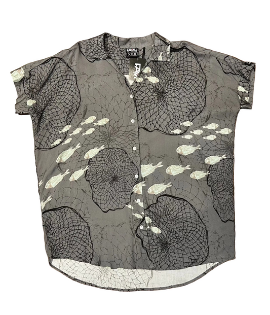 Upena ahinahina Oversized Blouse