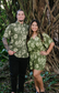Green Hibiscus Romper