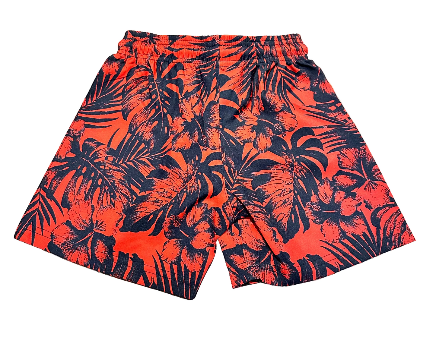 Red Floral Youth Shorts