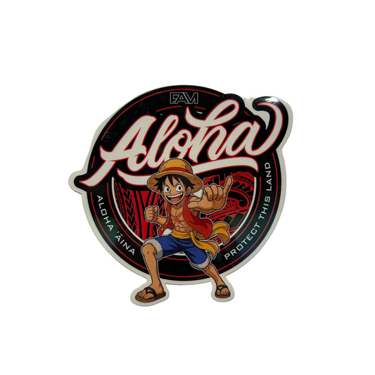 FAM Aloha Luffy 4” Sticker