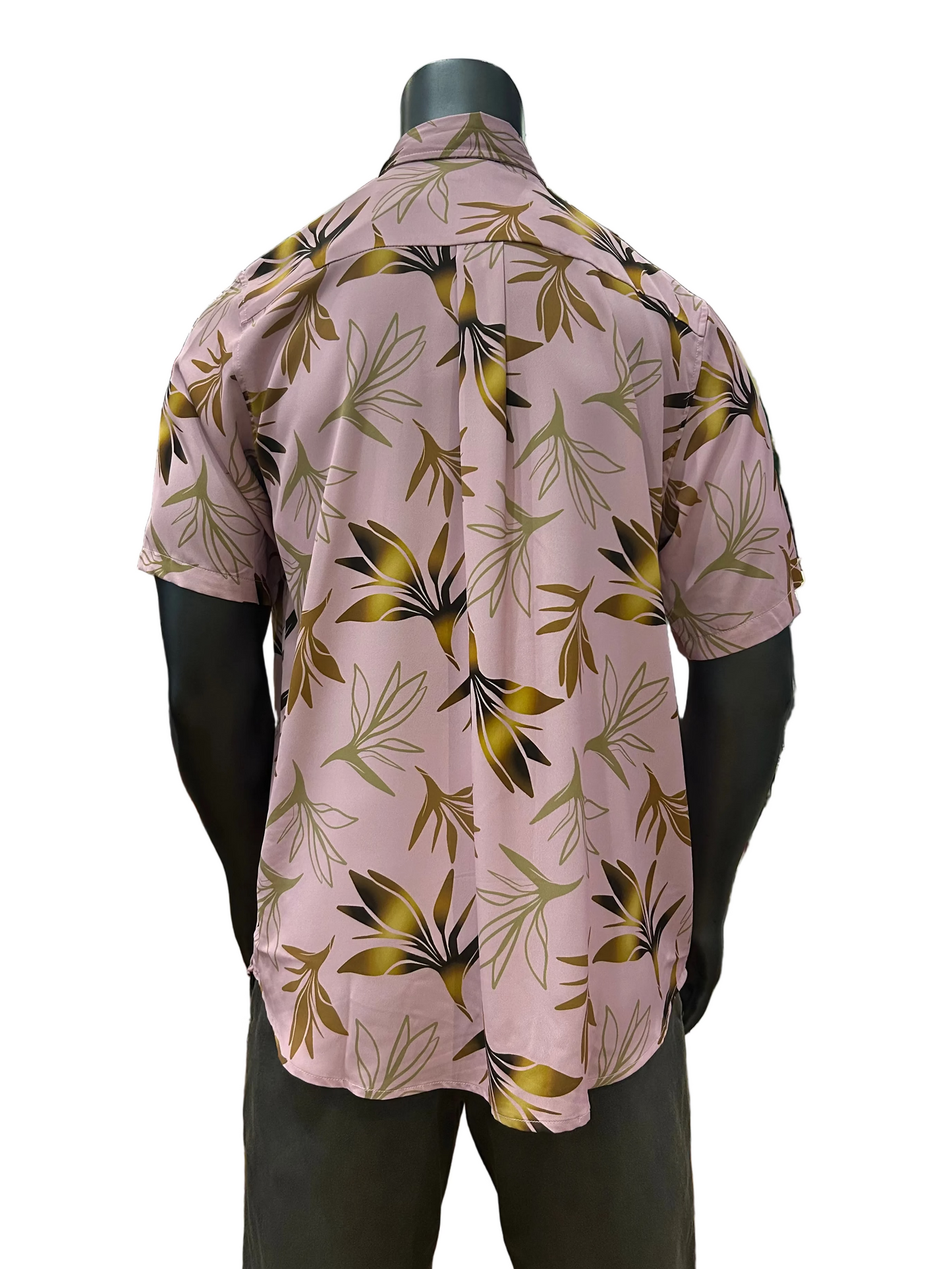 Pink Birds of Paradise Aloha Shirt
