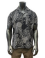 Charcoal Ulu V-Neck Aloha Shirt