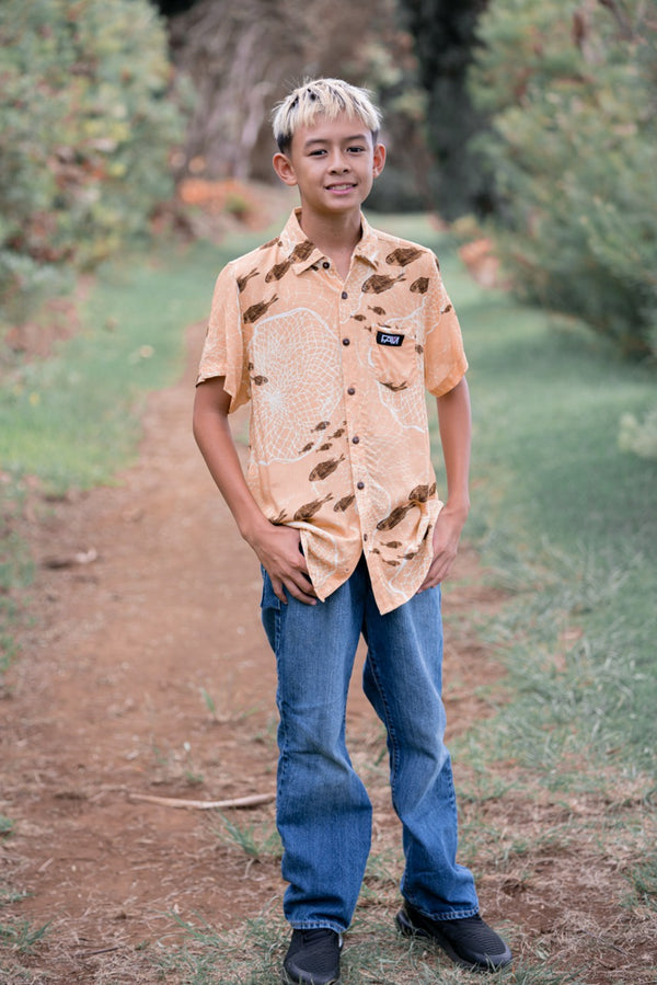 Youth Melemele Upena Aloha Shirt