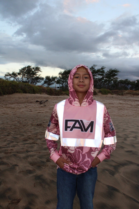 Youth Retro Pink Ma'o Hoodie RHV