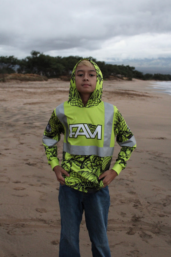 Youth Green Koi Hoodie RHV