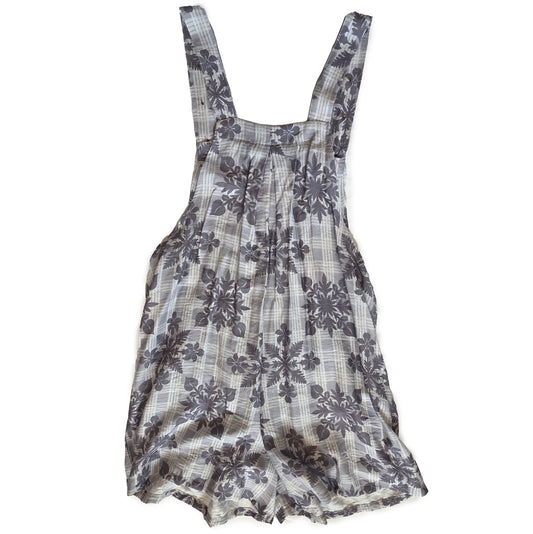Gray Palaka Quilt Short Jumpsuit
