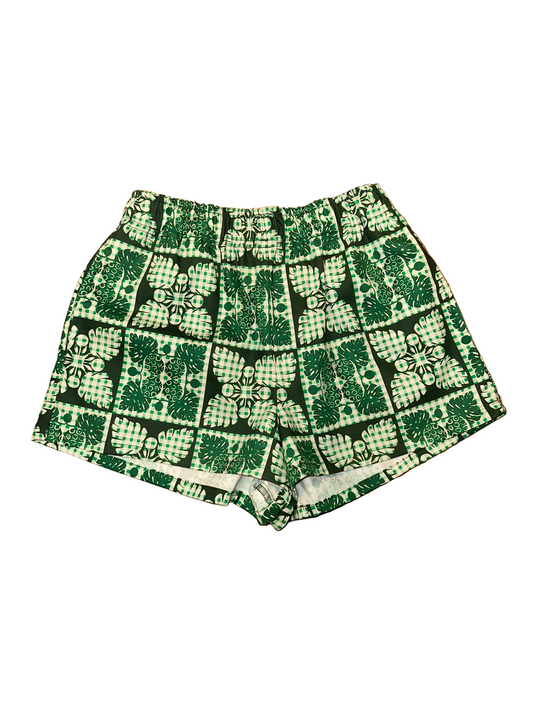 Green Palaka Quilt Shorts