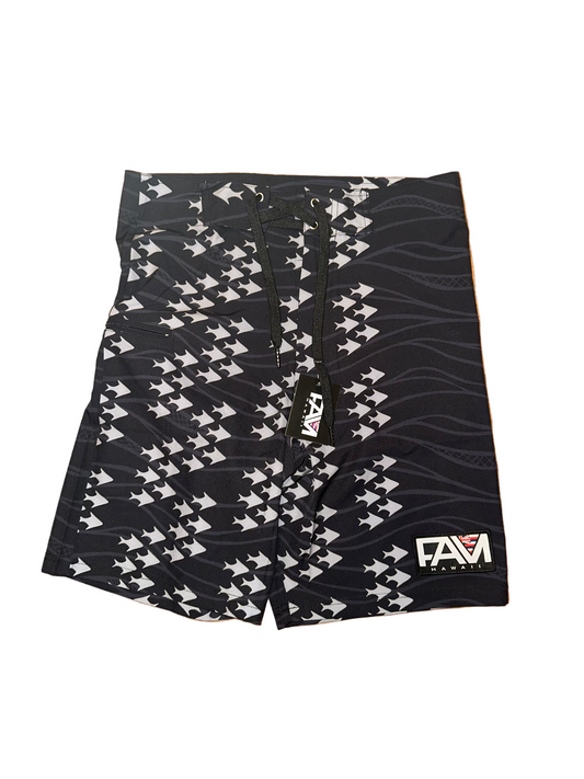 Black Ia Ku Board Shorts