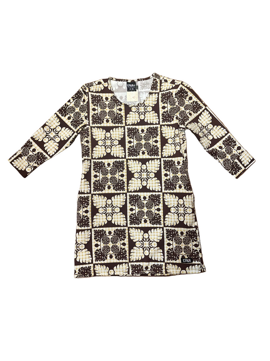 Brown Ulu Quilt Dress