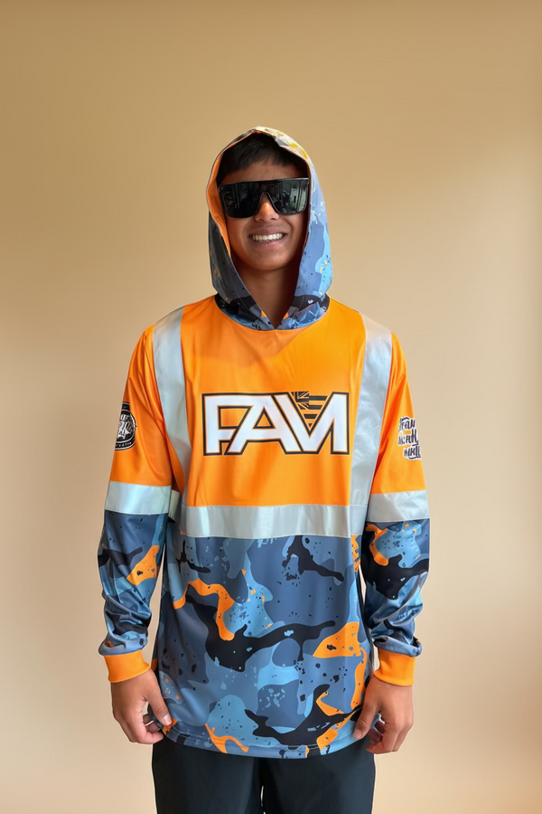 Orange Camo Hoodie RHV
