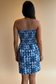 Blue Palaka Quilt Mini Dress