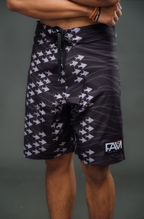 Black Ia Ku Board Shorts