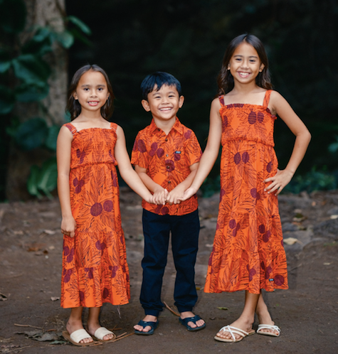 Red Ulu Youth Dress
