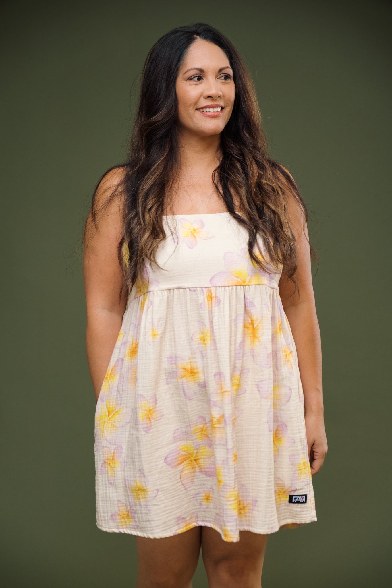 Cream Melia Baby Doll Dress