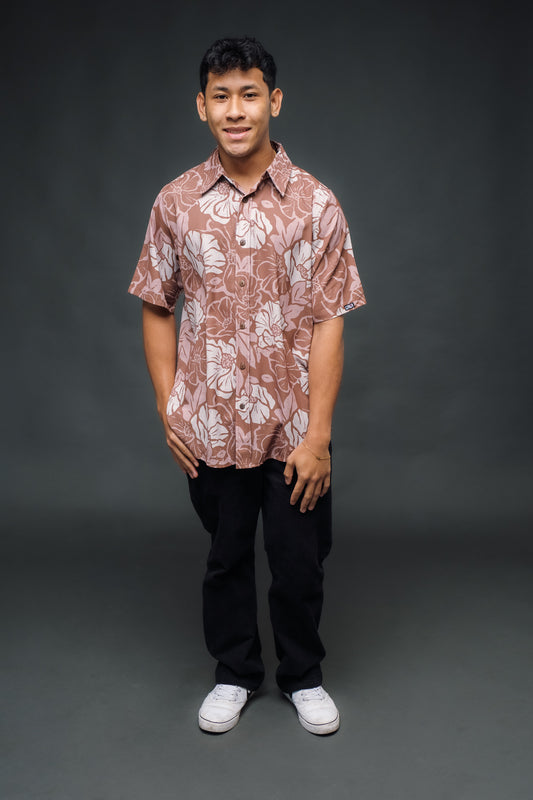 Retro Toffee Ma'o Aloha Shirt