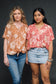 Retro Toffee Ma'o Oversized Blouse
