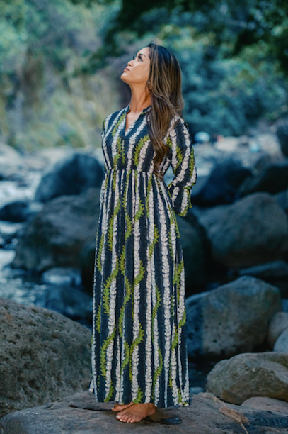 Pikake Black Mu'u Mu'u