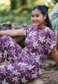 Purple Crown Palaka Romper-Pants