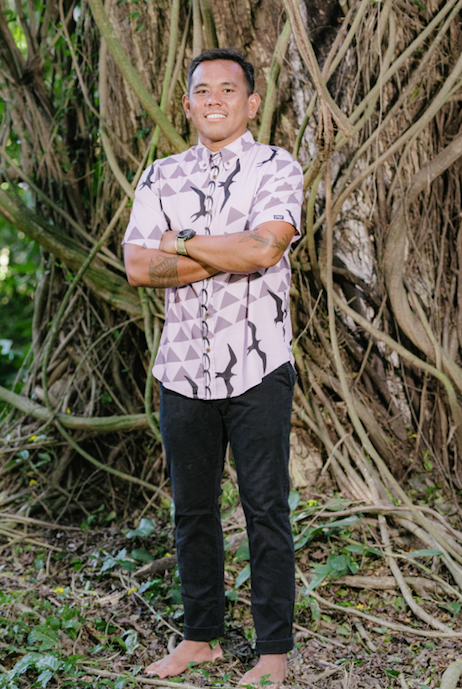 Purple Iwa Aloha Shirt