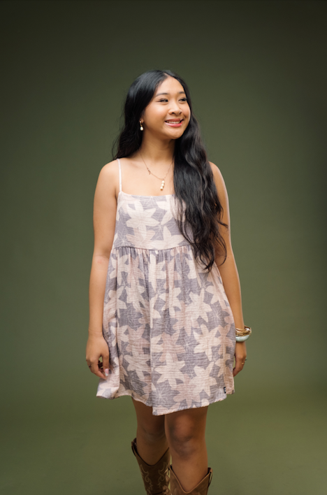 Periwinkle Lilies Babydoll Dress