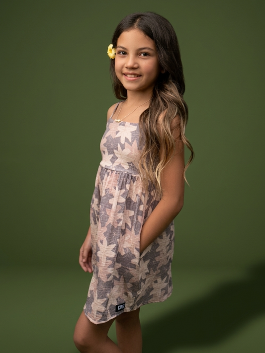 Youth Periwinkle Lilies Babydoll Dress
