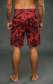 Red Floral Board Shorts