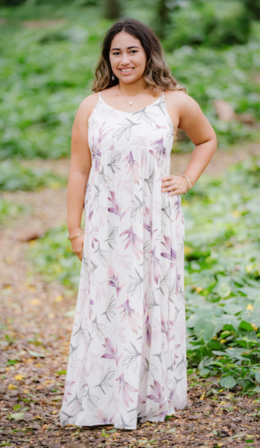 White Birds of Paradise Maxi Dress