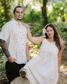 White Hibiscus Maxi Dress