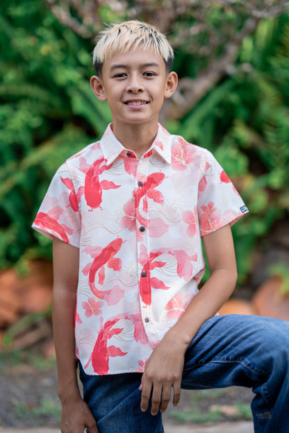 Pa'ani Youth Koi Aloha Shirt