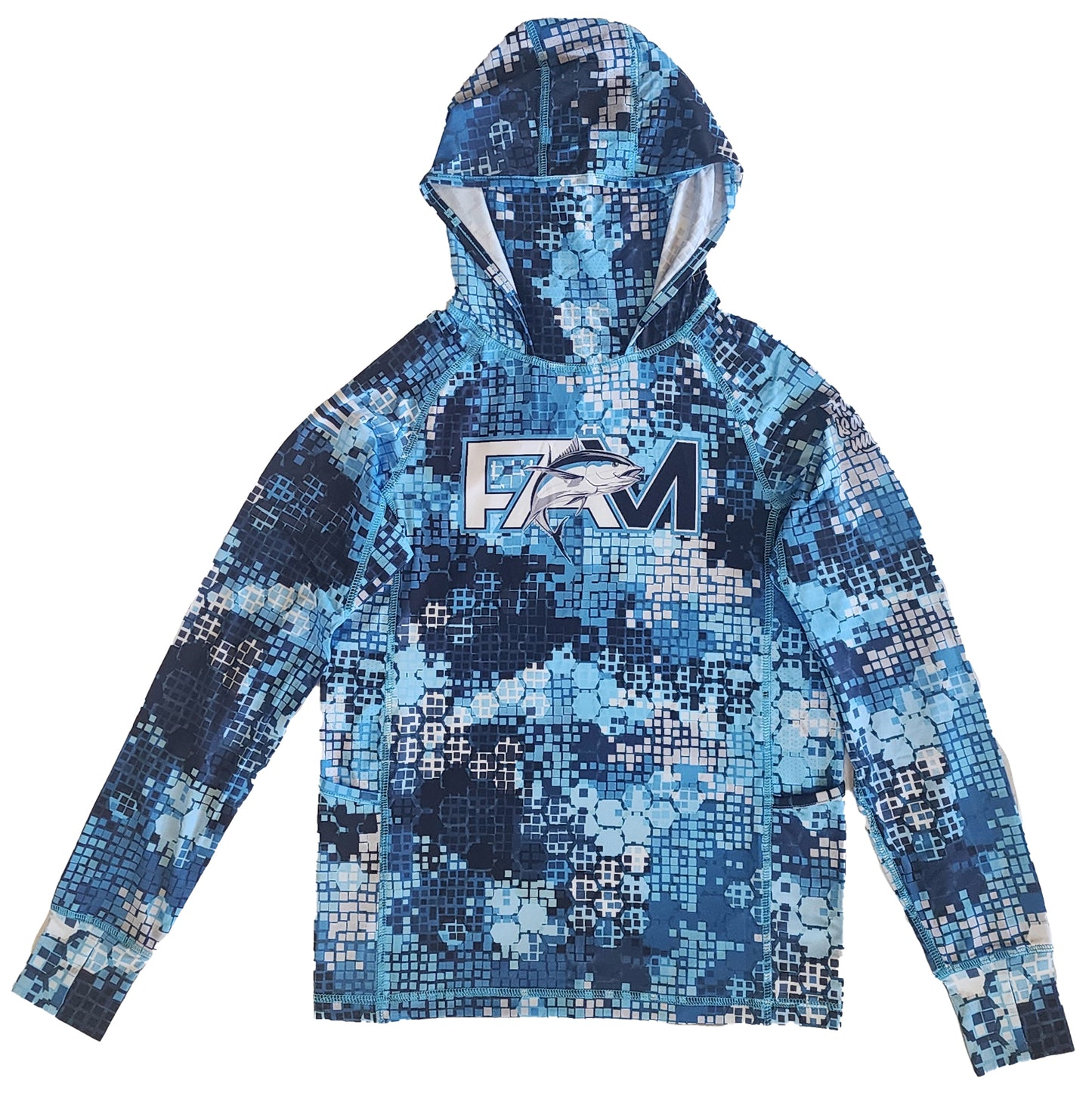 UV Ahi Blue Sun Fishing Hoodie