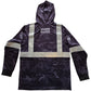 Youth Black Camo Safety Reflective HI VIZ Long Sleeve Hoodie