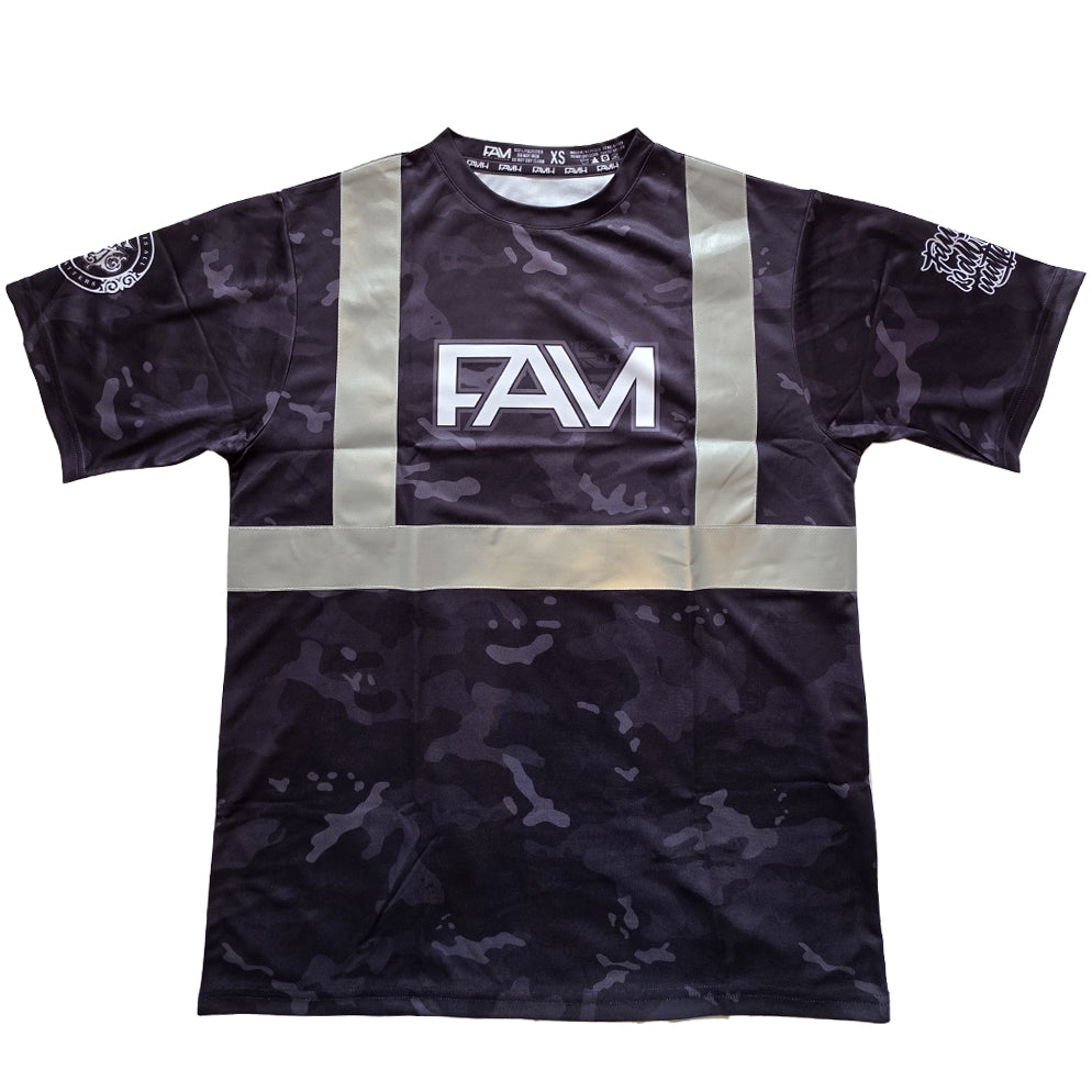 Black Camo Reflective HI VIZ Short Sleeve Series 4