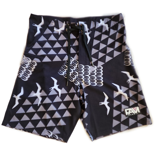 Black Iwa Adult Surf Shorts