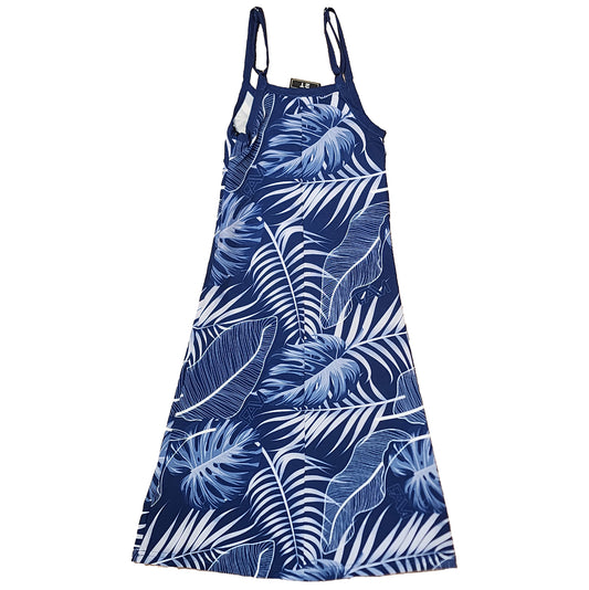 Navy Tropics Youth Dress