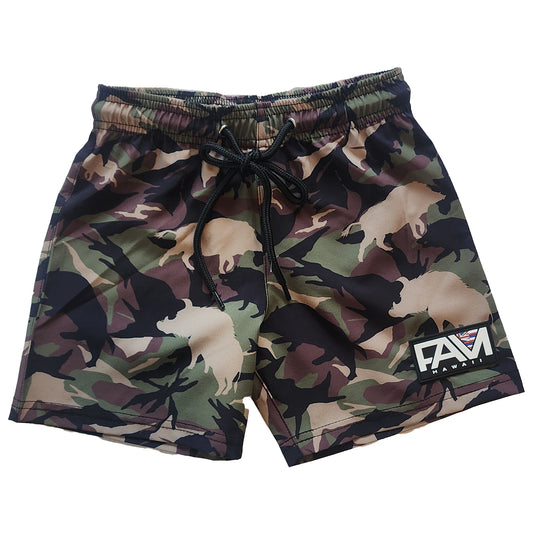 Boar Camo Youth Shorts