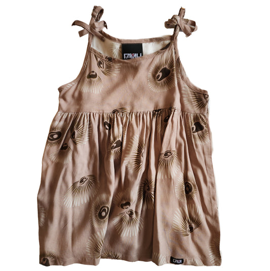 Brown Opihi Keiki Dress