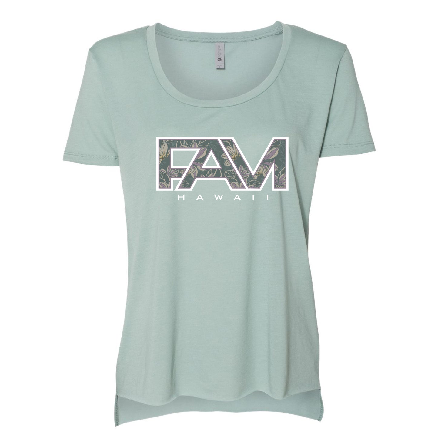 Teal FAM Naupaka Top Shirt