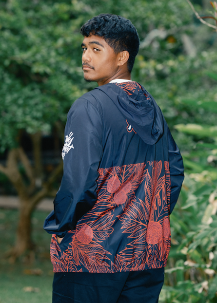 Red Stay Rooted Ulu Windbreaker