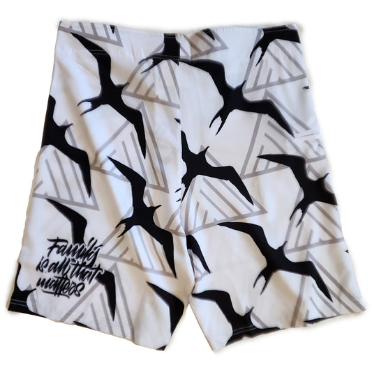 White Iwa Adult Surf Shorts